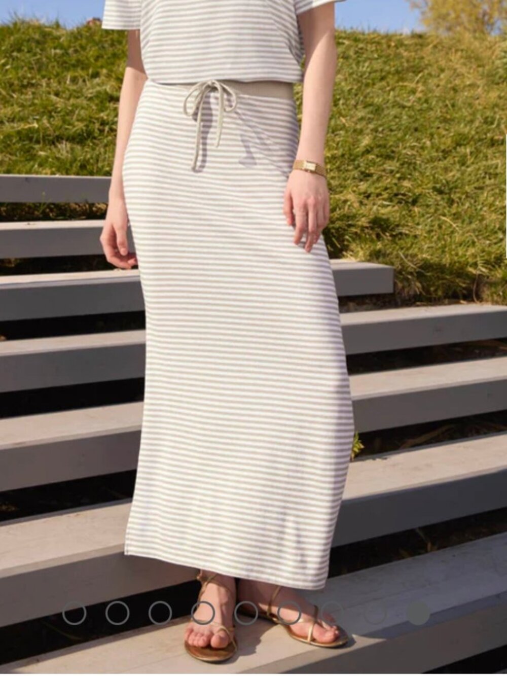 Splendid Brooke Stripe Skirt